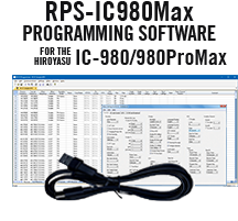 RPS-IC980Max^ Programming Software and RT-65 for the Hiroyasu IC-980 and<br> IC-980 Pro Max radios *